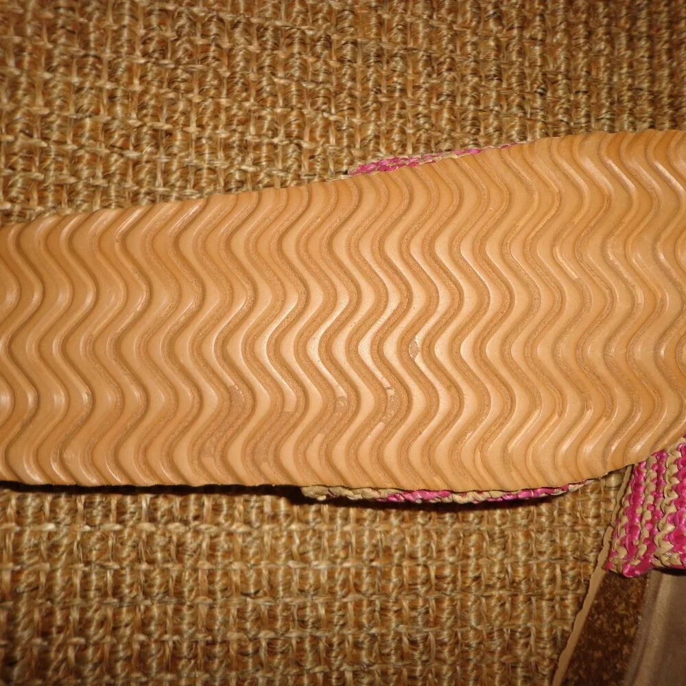 VINTAGE HAVANA Mimi Crochet Slide Sandals w/Original Box 6M Pink